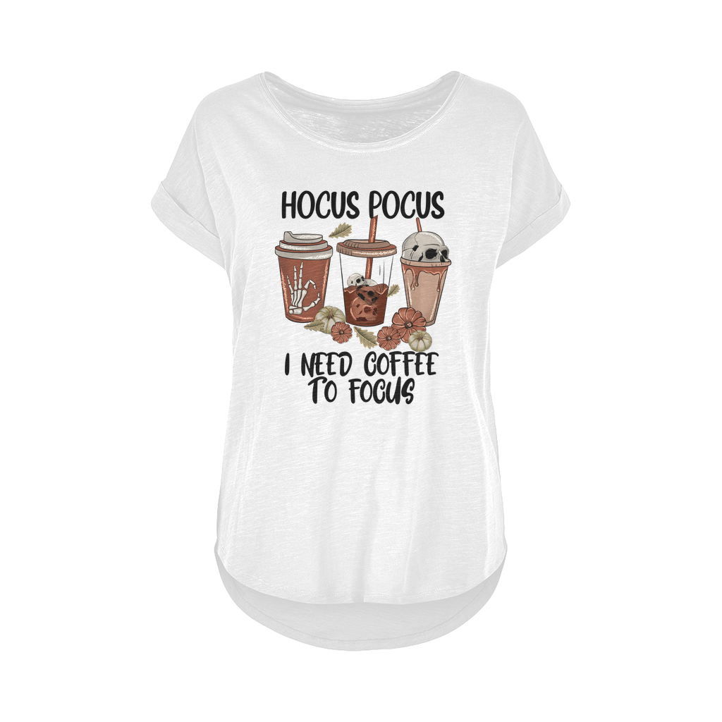 HOCUS POCUS -COFFEE DESIGN Women's Long Slub T-Shirt XS-5XL - DirectlyPersonalised
