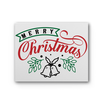 Merry Christmas Premium Stretched Canvas - DirectlyPersonalised