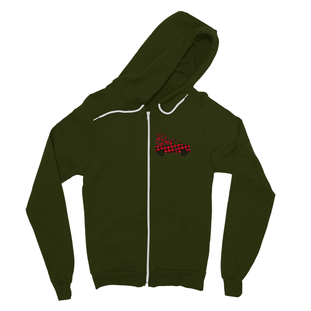 Love Truck Classic Adult Zip Hoodie - DirectlyPersonalised