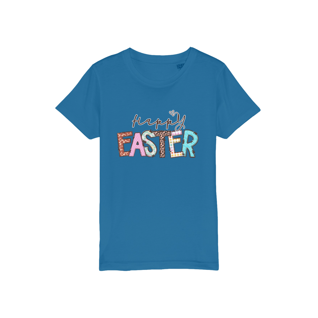 Happy Easter Organic Jersey Kids T-Shirt - DirectlyPersonalised