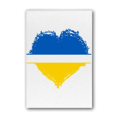 HEARTS WITH UKRAINE Premium Stretched Canvas - DirectlyPersonalised