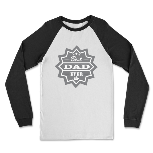 Best Dad Ever Classic Raglan Long Sleeve Shirt - DirectlyPersonalised