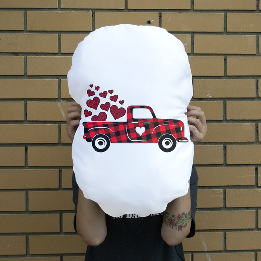 Love Truck Giant Face Cushion - DirectlyPersonalised