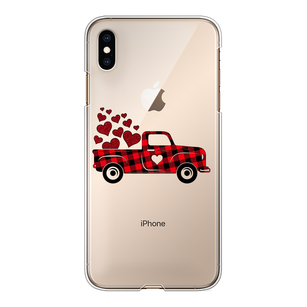 Love Truck Back Printed Transparent Hard Phone Case - DirectlyPersonalised