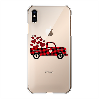 Love Truck Back Printed Transparent Hard Phone Case - DirectlyPersonalised