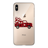 Love Truck Back Printed Transparent Hard Phone Case