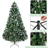 Christmas Tree 7FT 1350 Branch Flocking Spray White Tree Plus Pine Cone