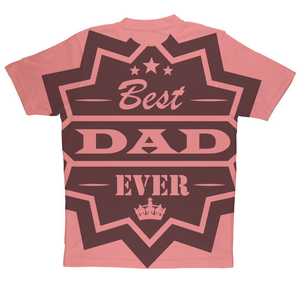 Best Dad Ever Sublimation Performance Adult T-Shirt - DirectlyPersonalised