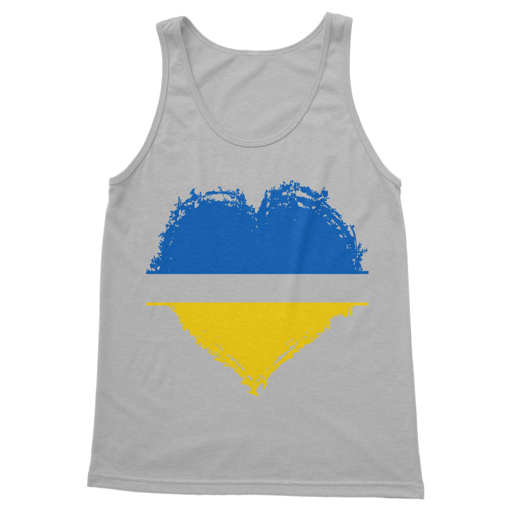 HEARTS WITH UKRAINE Classic Adult Vest Top - DirectlyPersonalised