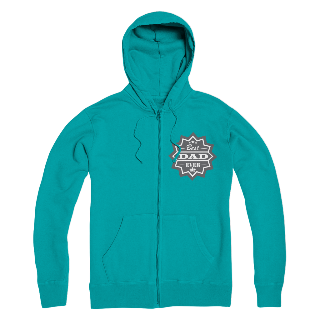 Best Dad Ever Premium Adult Zip Hoodie - DirectlyPersonalised