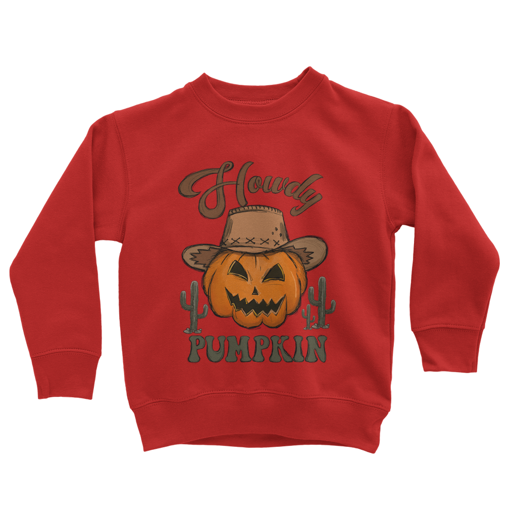 HOWDY PUMPKIN Classic Kids Sweatshirt - DirectlyPersonalised