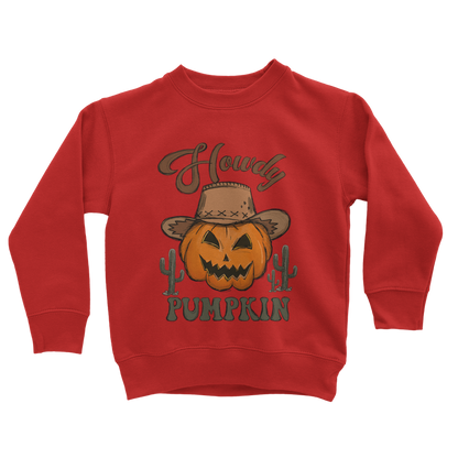 HOWDY PUMPKIN Classic Kids Sweatshirt - DirectlyPersonalised