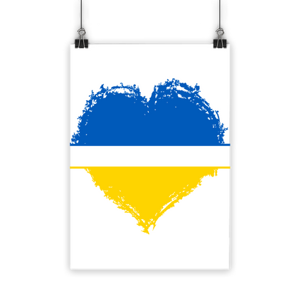 HEARTS WITH UKRAINE Classic Poster - DirectlyPersonalised