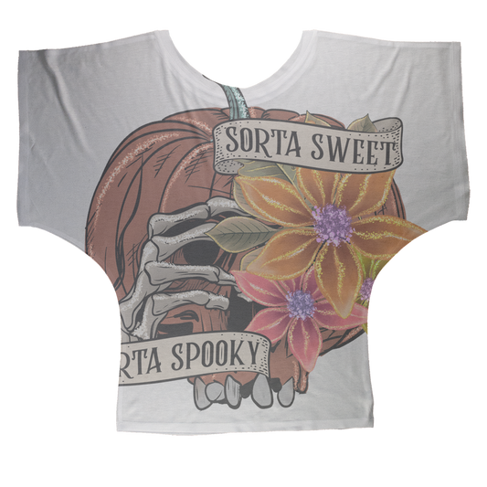 SORTA SWEET - SORTA SPOOKY Sublimation Batwing Top - DirectlyPersonalised