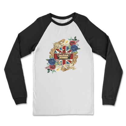 GOD SAVE THE KING Classic Raglan Long Sleeve Shirt - DirectlyPersonalised