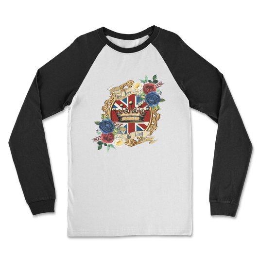 GOD SAVE THE KING Classic Raglan Long Sleeve Shirt - DirectlyPersonalised