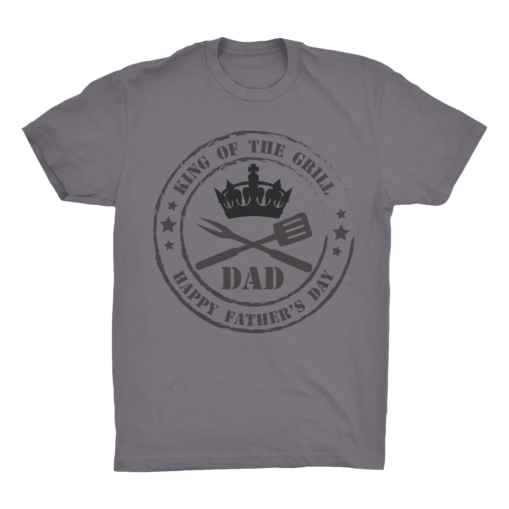 King of the Grill Organic Adult T-Shirt - DirectlyPersonalised
