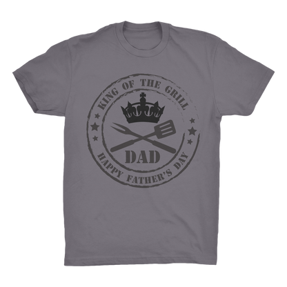 King of the Grill Organic Adult T-Shirt - DirectlyPersonalised