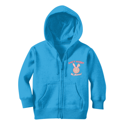 Don't worry be 'happy' Classic Kids Zip Hoodie - DirectlyPersonalised