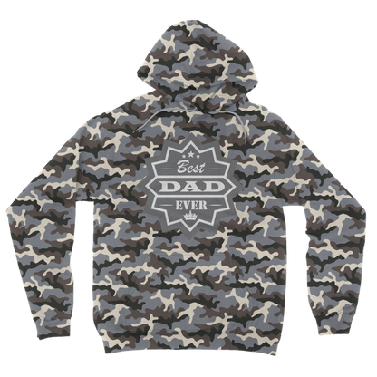 Best Dad Ever Camouflage Adult Hoodie - DirectlyPersonalised