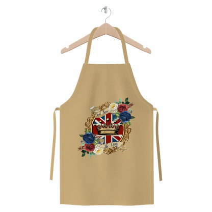 GOD SAVE THE KING Premium Jersey Apron - DirectlyPersonalised