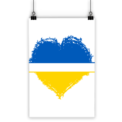 HEARTS WITH UKRAINE Classic Poster - DirectlyPersonalised
