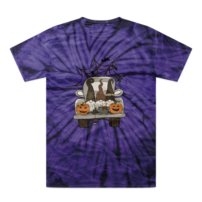LETS GET SPOOKY Tonal Spider Tie-Dye T-Shirt - DirectlyPersonalised