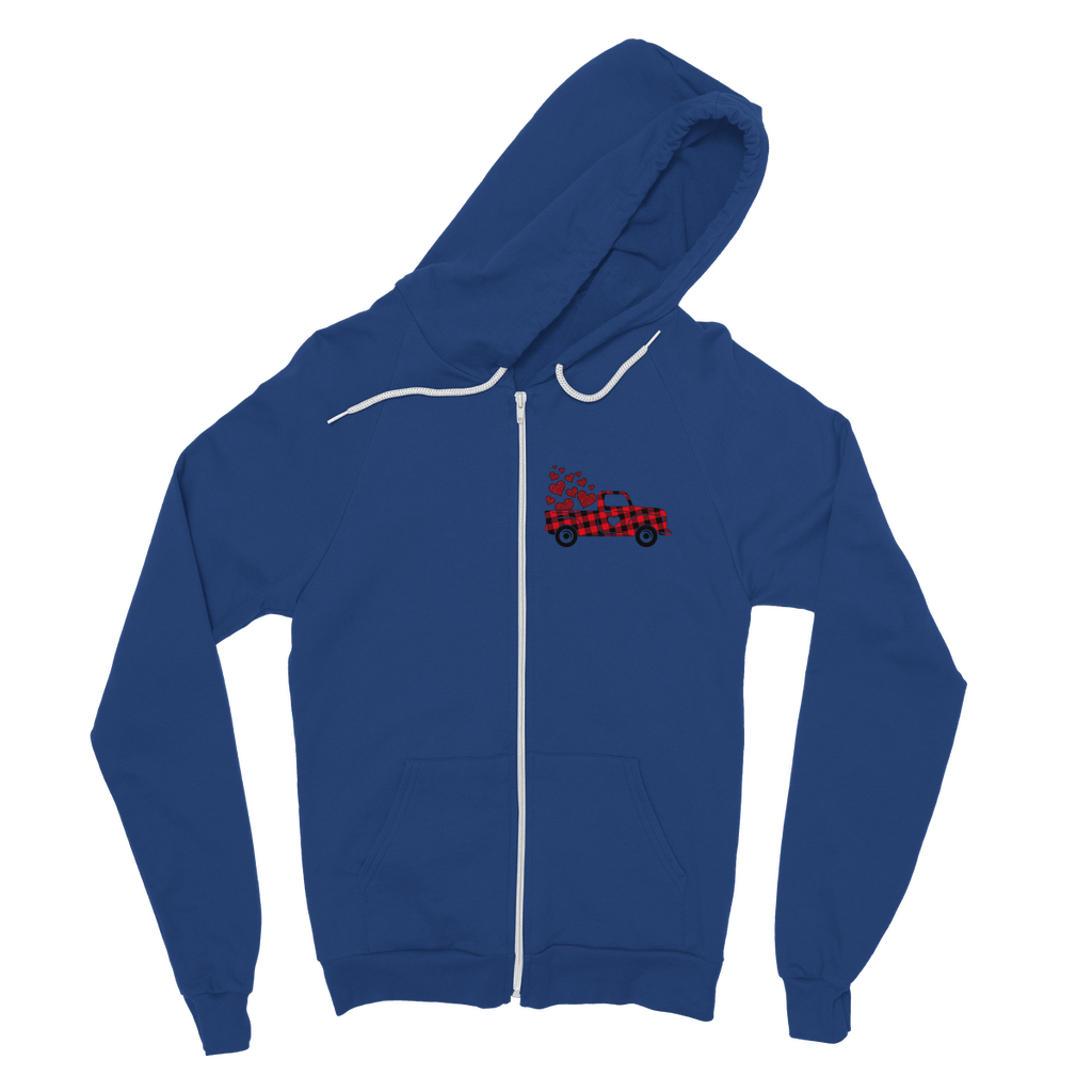 Love Truck Classic Adult Zip Hoodie - DirectlyPersonalised