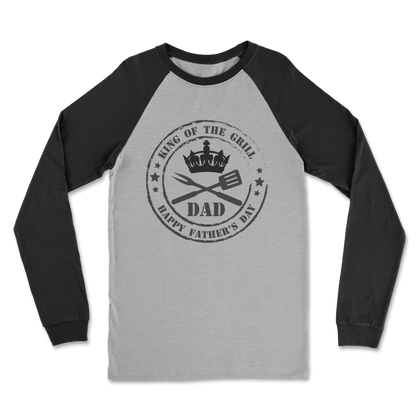 King of the Grill Classic Raglan Long Sleeve Shirt - DirectlyPersonalised