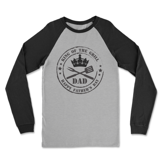 King of the Grill Classic Raglan Long Sleeve Shirt - DirectlyPersonalised