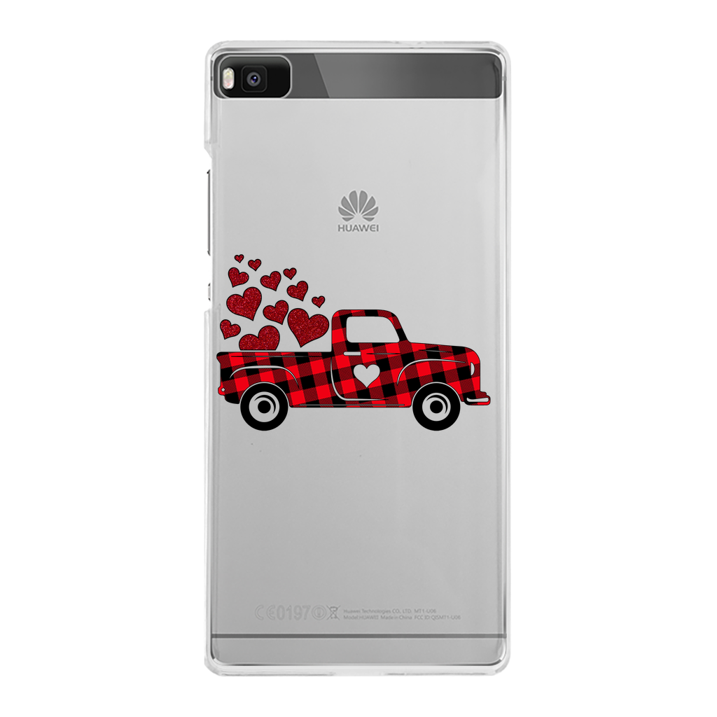 Love Truck Back Printed Transparent Hard Phone Case - DirectlyPersonalised