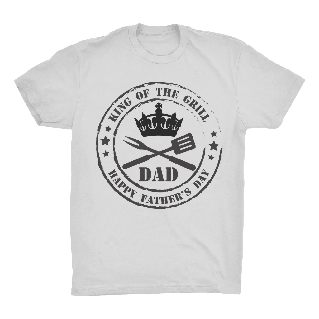 King of the Grill Organic Adult T-Shirt - DirectlyPersonalised