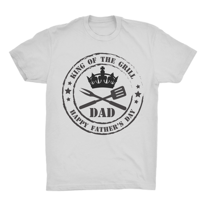 King of the Grill Organic Adult T-Shirt - DirectlyPersonalised