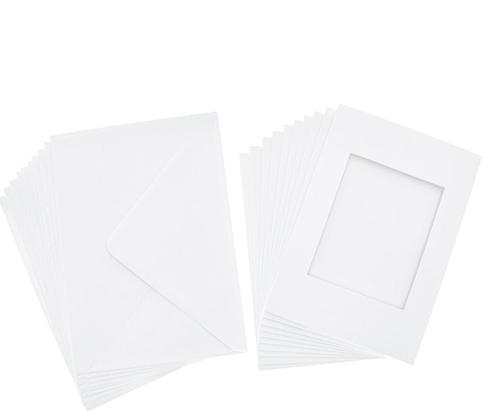 A6 White Aperture Cards Rectangle (10)