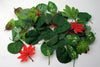 Artificial Leaves Assort Pack of 35 -Realistic Leaves-Christmas Decorations