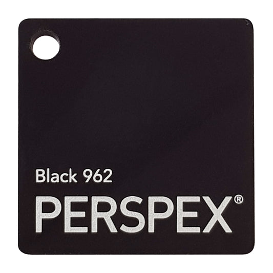 3mm Acrylic Sheets | PERSPEX® BLACK 962 | High Quality Plastic Panels - DirectlyPersonalised