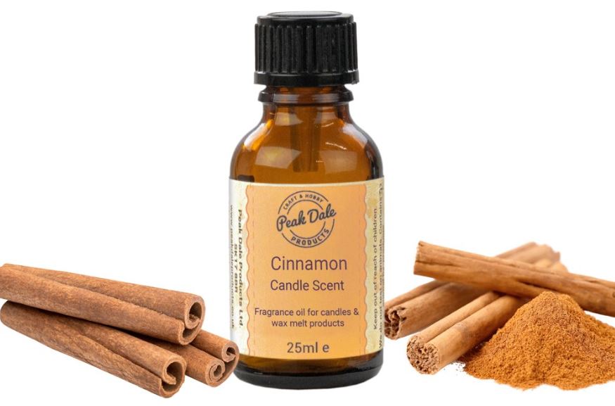 Candle scent CINNAMON 25ml - Spiced Cinnamon Candles - Christmas Vibes
