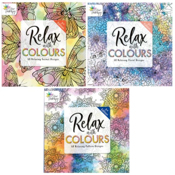 Colouring Book Colour Therapy S3 - 3 Assorted