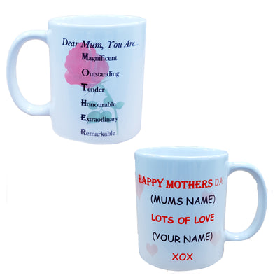 Printed Mugs - Mothers Day - Birthday Gift For Mums