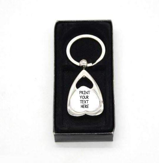 Custom Printed Metal Key Ring Double sided- Personalised Photo Logo - Perfect gift for her, Mothers Day