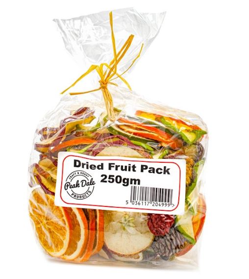 Dried Fruit Pack 250gm - Christmas Decoration - Assorted Fruits