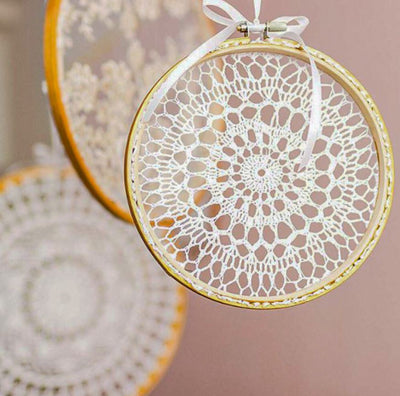 Embroidery Hoops Bamboo - Ideal for Cross Stitch-Embroidery - Wooden Hoop