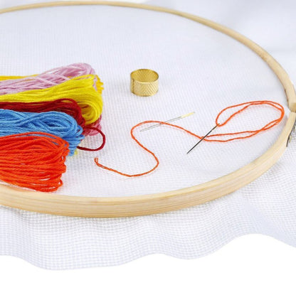 Embroidery Hoops Bamboo - Ideal for Cross Stitch-Embroidery - Wooden Hoop - DirectlyPersonalised