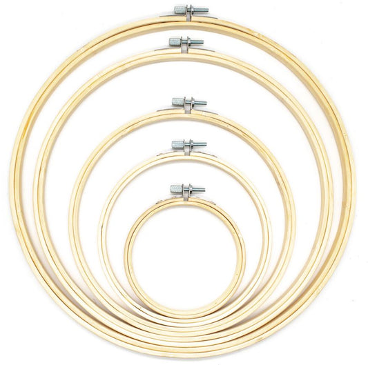Embroidery Hoops Bamboo - Ideal for Cross Stitch-Embroidery - Wooden Hoop - DirectlyPersonalised
