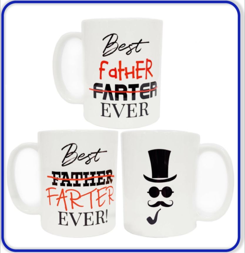 Best Farter Ever! Best Father Mug Design - 11oz Coffee Mug - Funny Fathers Day Gift - DirectlyPersonalised