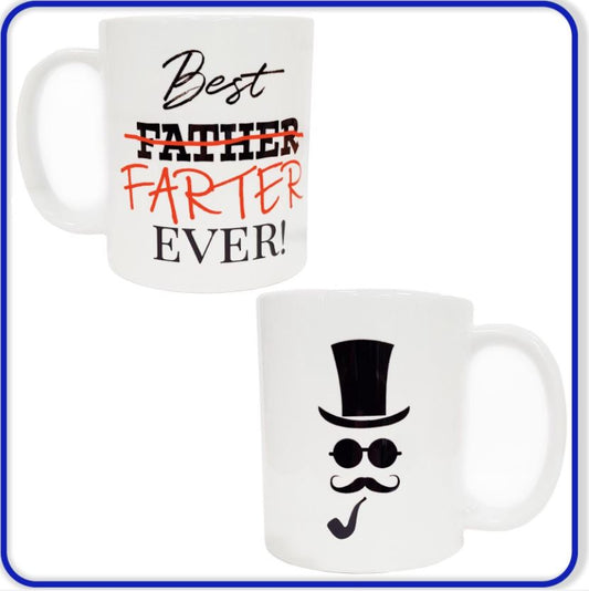 Best Farter Ever! Best Father Mug Design - 11oz Coffee Mug - Funny Fathers Day Gift - DirectlyPersonalised
