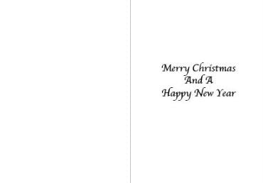 A6 Greeting Sheets Xmas (10) - Merry Christmas and a Happy New Year Cards