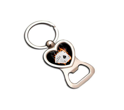 Personalised Bottle Opener Keyring - Birthday Gift for Him or Her