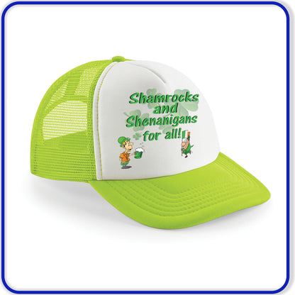 Snapback Baseball cap - Printed Designs St Patricks Day - Irish Celebration - DirectlyPersonalised