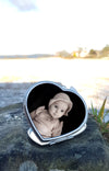 Pocket Mirror - Personalised Printed Message/ Photo - Make-up mirror - Ideal gift